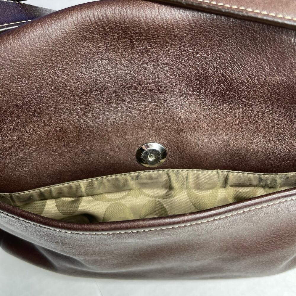 Coach Vintage Legacy Saddle Flap Crossbody Messenger Bag Brown Chocolate. - Picture 14 of 16